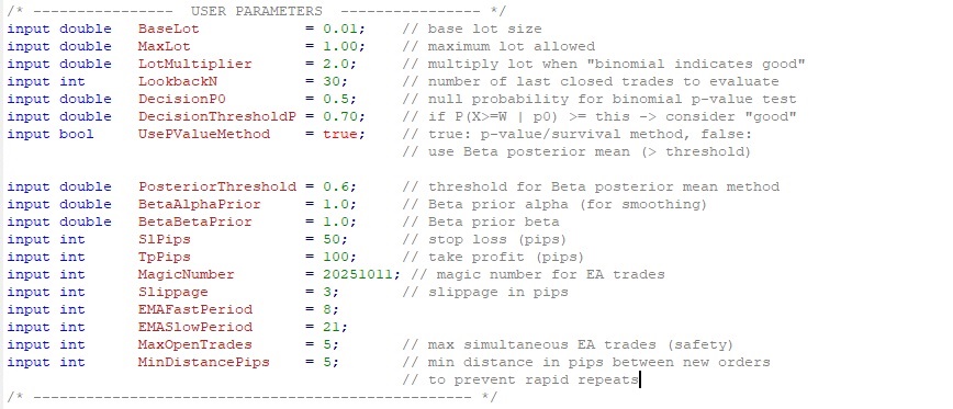 Probability-Aware EMA Trading Strategy Using the Binomial Distribution - MetaBacktest